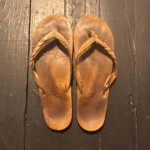 Braided Rainbow Flip-flops